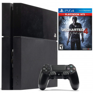 Б.У. Sony Playstation 4 Fat 500Gb (PS4) + Uncharted 4: Путь Вора